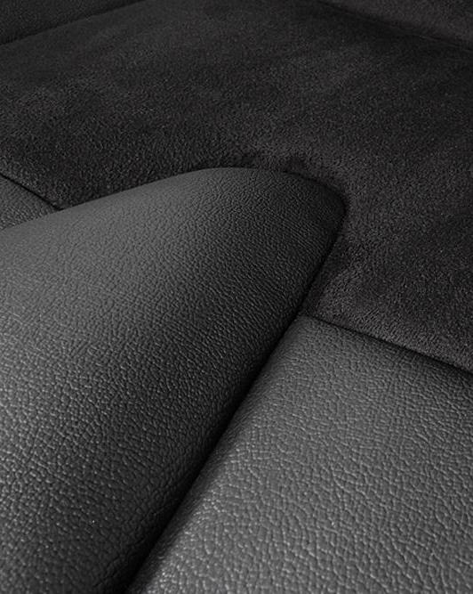 CPA2009 AR-9 Revo Racing Seats Black Suede & Fabric w/ Carbon Fiber Poly Backing - Pair (NEW!)