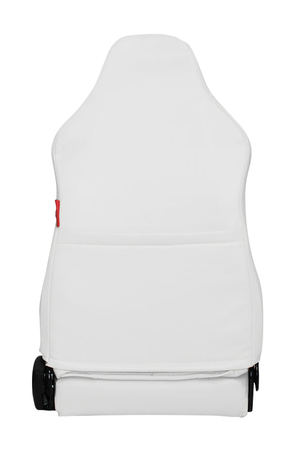 CPA3001 White Leatherette Universal Suspension / Jeep Seats - Pair