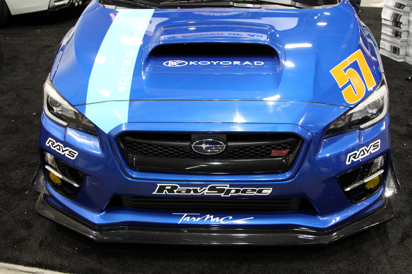 APR Performance  Subaru WRX STI Carbon Fiber Front Bumper Bottom Canards 2015-2017
