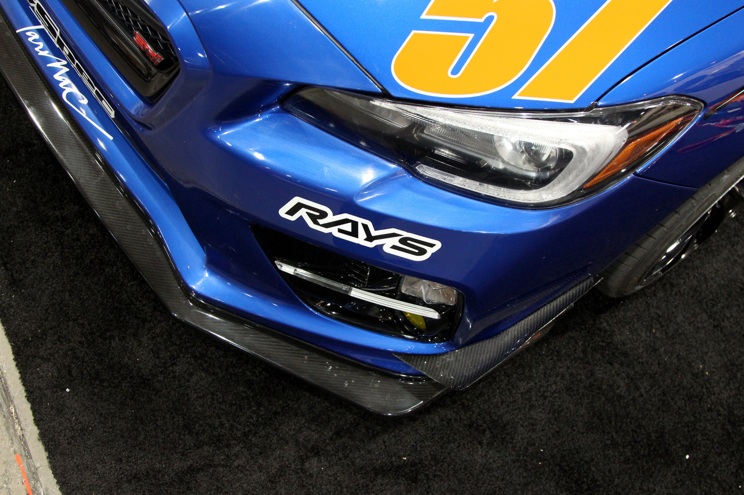 APR Performance  Subaru WRX STI Carbon Fiber Front Bumper Bottom Canards 2015-2017