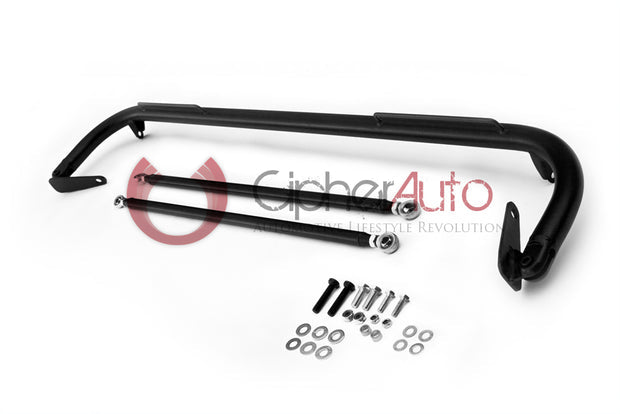 Cipher Racing Harness Bar Black Powder Coated (2008-2012 Mitsubishi Lancer EVO X)