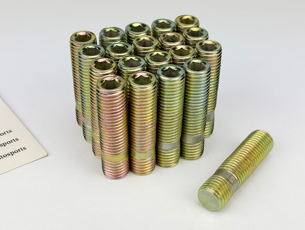 20pc 44mm 12x1.5 Wheel Stud Conversion for BMW E34 E39 E60 E63 E38 E31 E85 E89