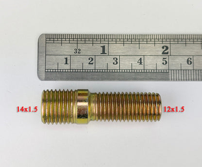 10x 45mm 14x1.5 to 12x1.5 Rim Wheel Conversion Converter Adapter Bolts Studs