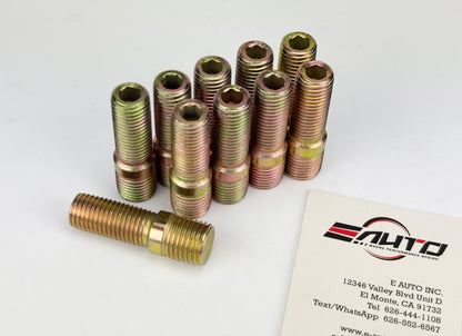10x 45mm 14x1.5 to 12x1.5 Rim Wheel Conversion Converter Adapter Bolts Studs