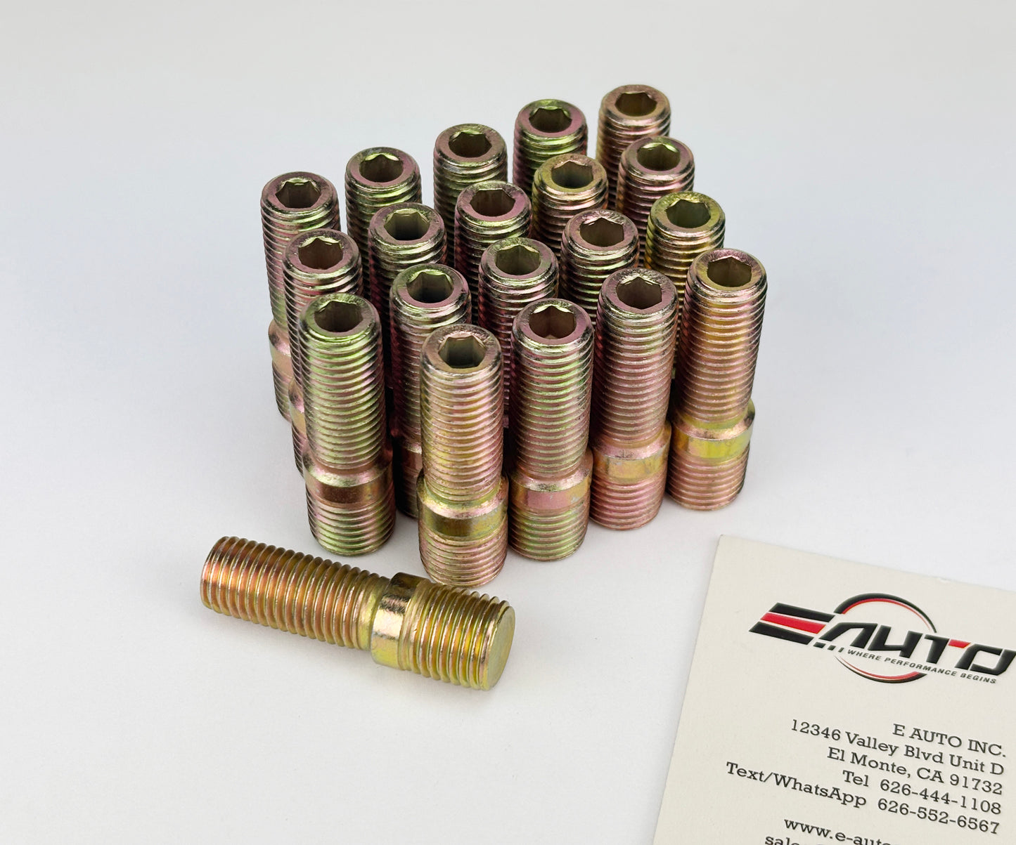 20pc 14x1.5 to 12x1.5 45mm Rim Wheel Conversion Converter Adapter Bolts Studs