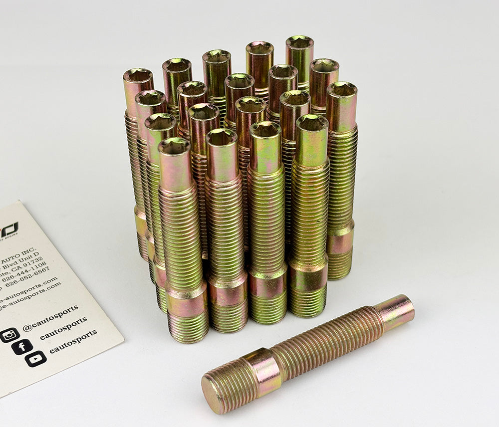 20pc 75mm 14x1.25 to 12x1.5 Rim Wheel Conversion Converter Adapter Bolts Studs
