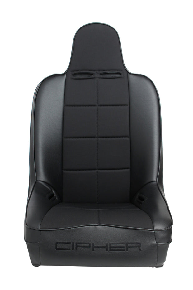 CPA3004 Black Leatherette w/ Fabric Insert Universal Fixed Bucket Suspension / Jeep Seats