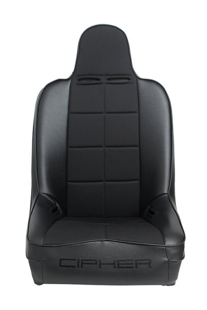CPA3004 Black Leatherette w/ Fabric Insert Universal Fixed Bucket Suspension / Jeep Seats