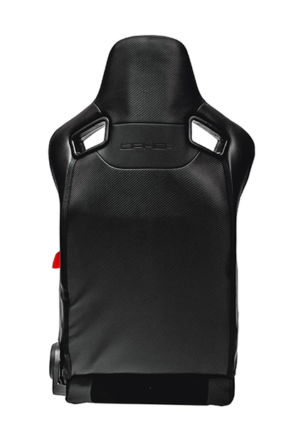CPA2009 AR-9 Revo Racing Seats Black Suede & Fabric w/ Carbon Fiber Poly Backing - Pair (NEW!)