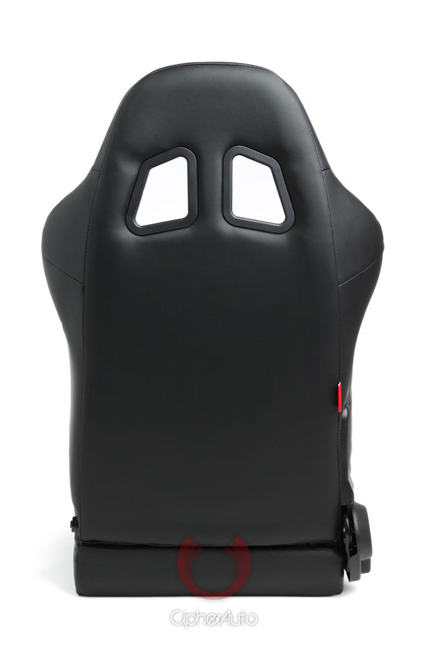 CPA1025 Black Leatherette Universal Racing Seats (Sold in Pairs)
