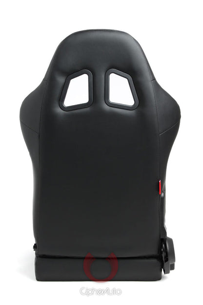 CPA1025 Black Leatherette Universal Racing Seats (Sold in Pairs)
