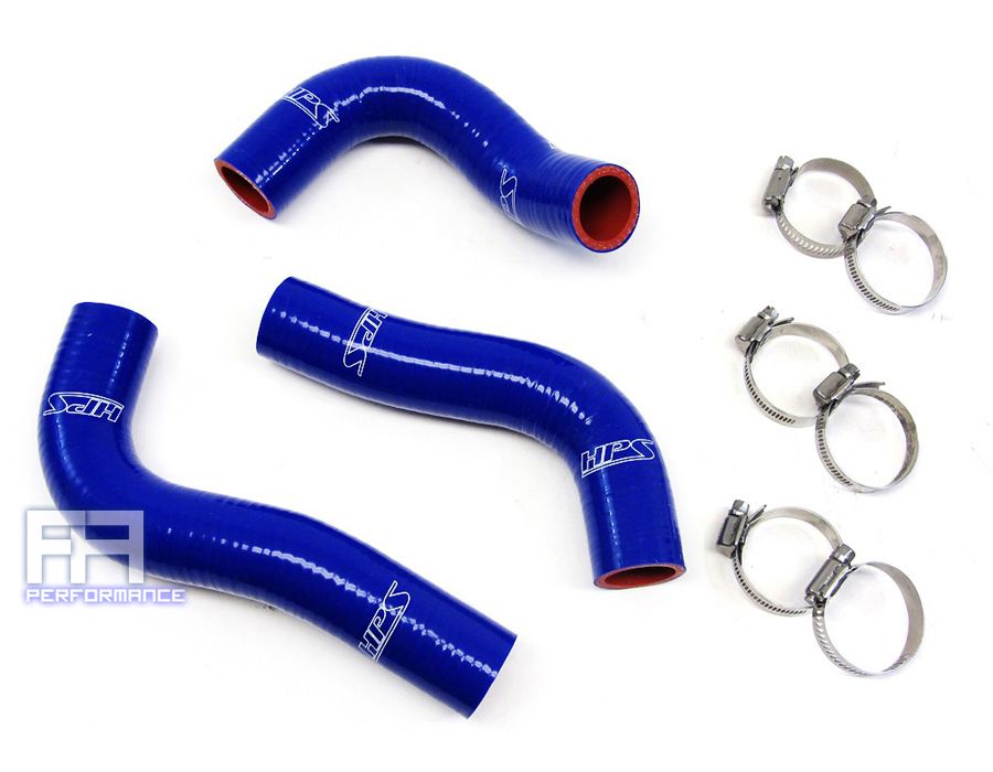 HPS Silicone Radiator + Heater Hose Kit for 90-93 Miata MX5 MX-5 1.6L 1.6 - Blue
