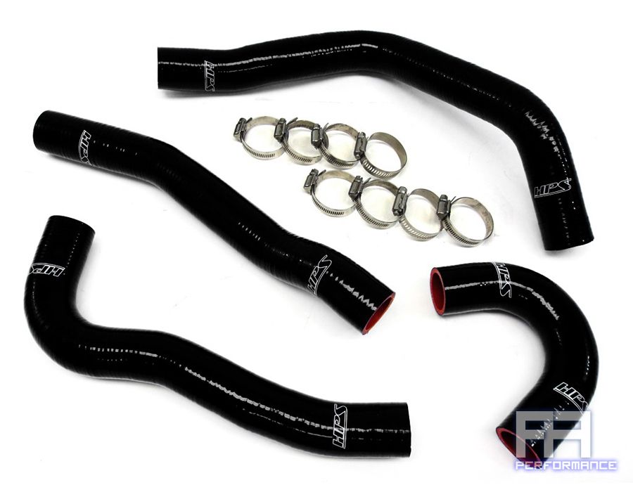 HPS Silicone Radiator Hose Kit Lancer EVO X 10 CZ4A 2.0L 4B11T GEMA 08-14 Black