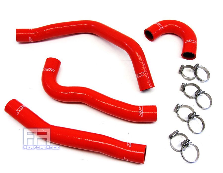 HPS Silicone Radiator Hose Kit Lancer EVO X 10 CZ4A 2.0L 4B11T GEMA 08-14 Red