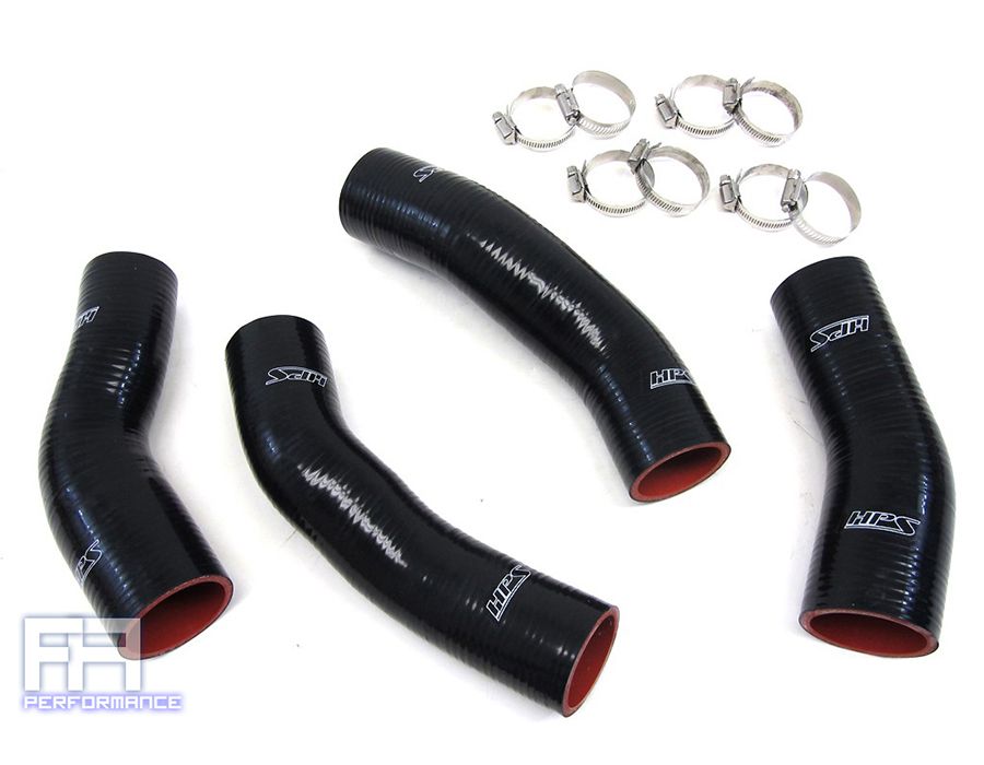 HPS Silicone Intercooler Hose Kit for 300ZX Z32 3.0L VG30DETT V6 Turbo Black