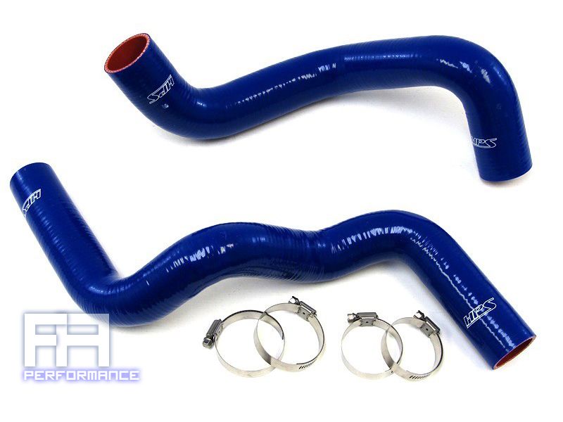 HPS Reinforced Silicone Radiator Hose Kit Clamps for Viper 8.0L V10 97-02 Blue