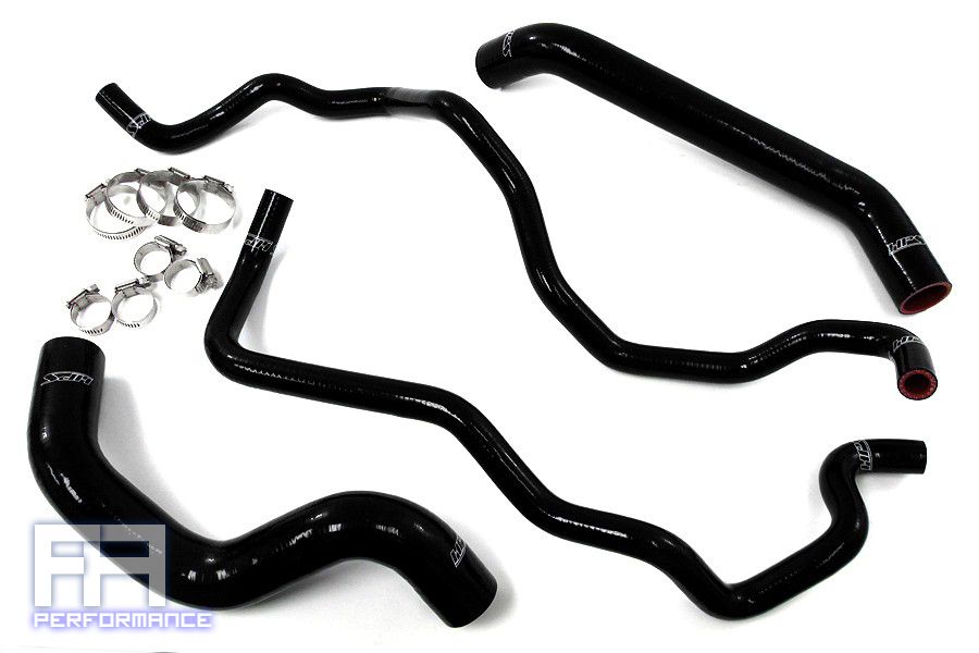 HPS Silicone Radiator Heater Hose Kit for Wrangler JK Unlimited 3.8L 07-11 Black