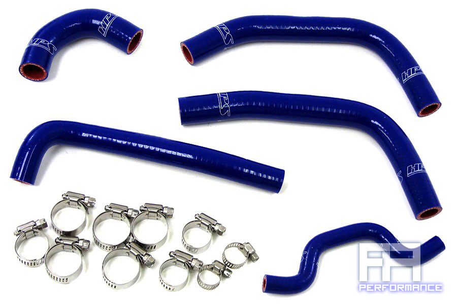 HPS Reinforced Silicone Radiator Hose Kit - KX250F Racing Dirt Bike 09-10 Blue