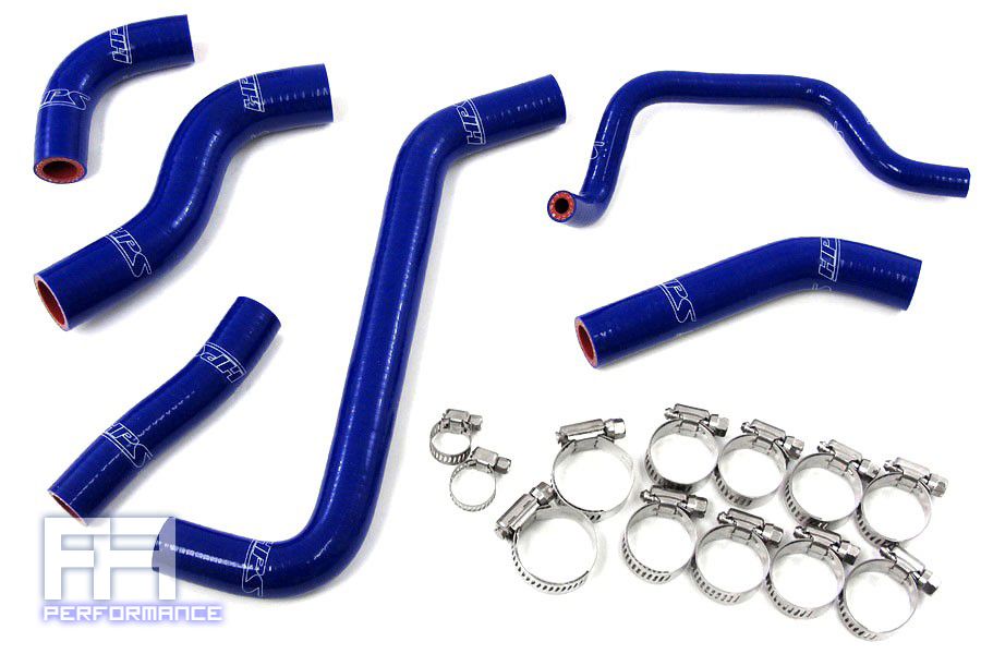 HPS Reinforced Silicone Radiator Hose Kit - KX450F Racing Dirt Bike 10-11 Blue