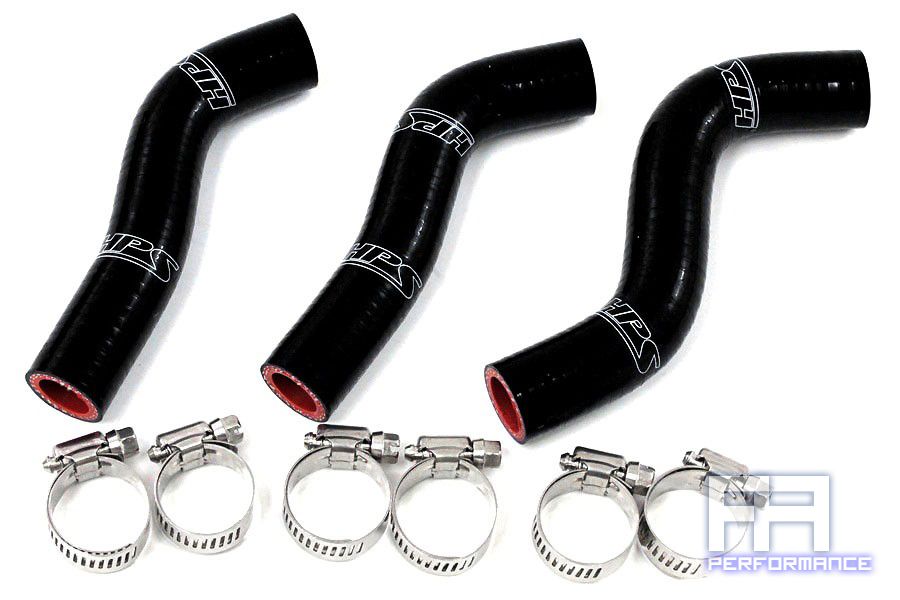 HPS Reinforced Silicone Radiator Hose Kit - 250SXF Racing Dirt Bike 07-10 Black