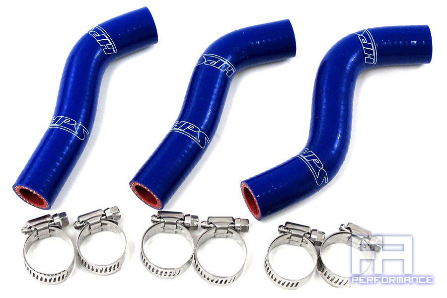 HPS Reinforced Silicone Radiator Hose Kit - 250SXF Racing Dirt Bike 07-10 Blue