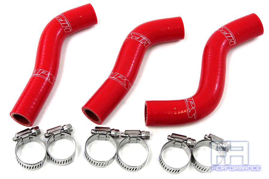 HPS Reinforced Silicone Radiator Hose Kit - 250SXF Racing Dirt Bike 07-10 Red