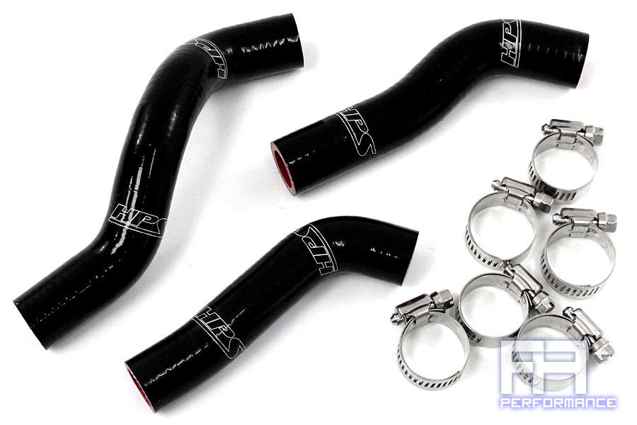 HPS Reinforced Silicone Radiator Hose Kit - 250SXF Racing Dirt Bike 11-12 Black