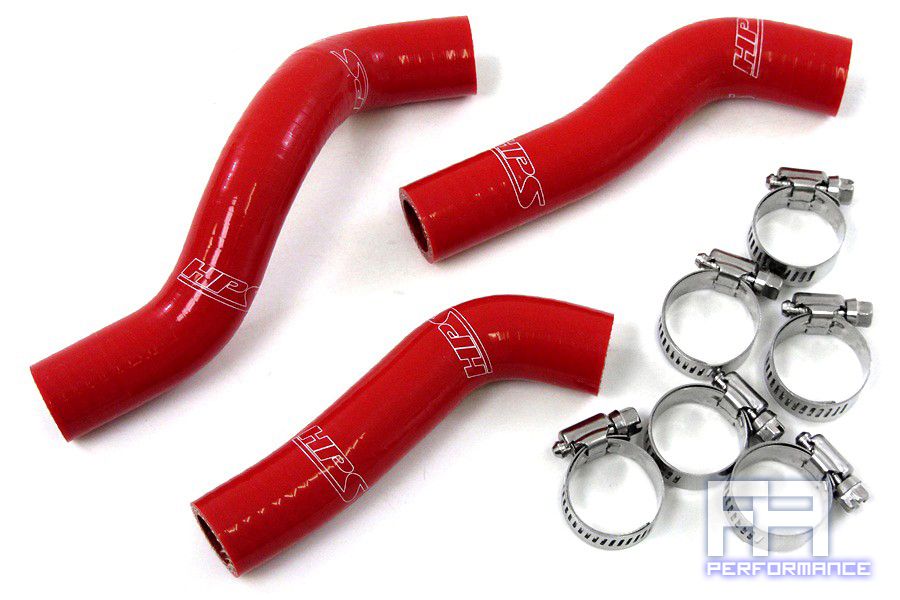 HPS Reinforced Silicone Radiator Hose Kit - 250SXF Racing Dirt Bike 11-12 Red