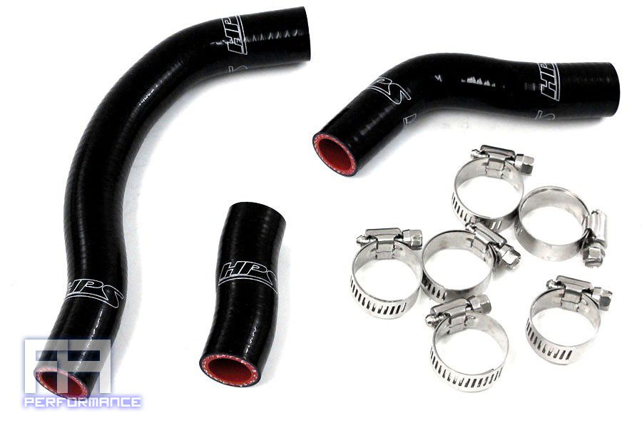 HPS Silicone Radiator Hose Kit - 450SXF 07-10 450SXSF 07 Racing Dirt Bike Black