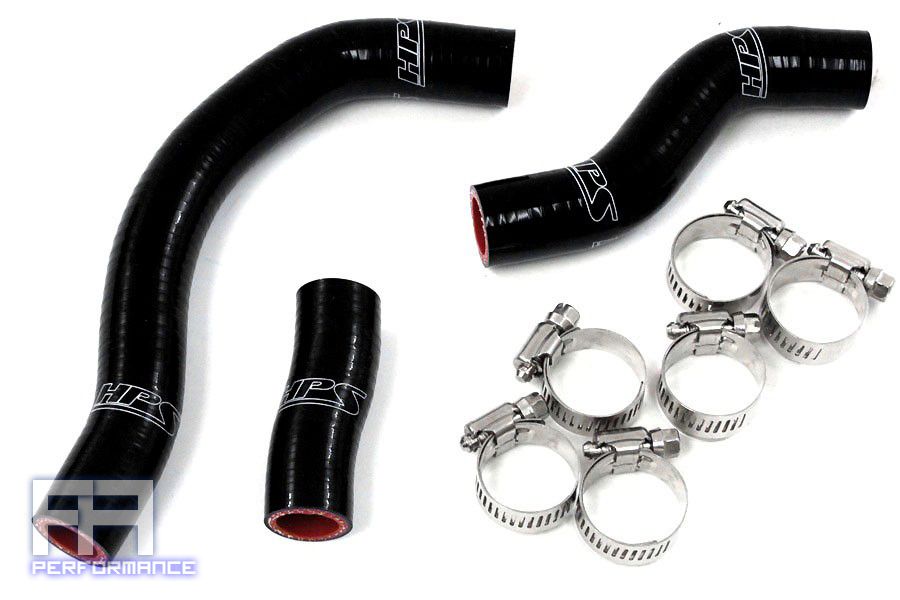 HPS Reinforced Silicone Radiator Hose Kit - 450SXF Racing Dirt Bike 11-12 Black