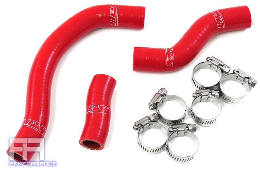 HPS Reinforced Silicone Radiator Hose Kit - 450SXF Racing Dirt Bike 11-12 Red