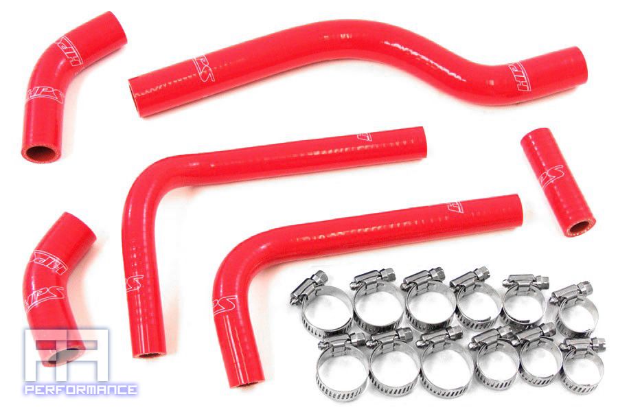 HPS Reinforced Silicone Radiator Hose Kit - RMZ250 Racing Dirt Bike 04-06 Red