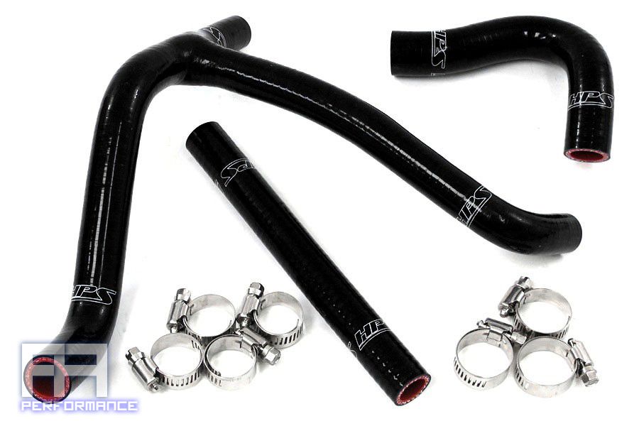 HPS Reinforced Silicone Radiator Hose Kit - RMZ450 Racing Dirt Bike 06-07 Black