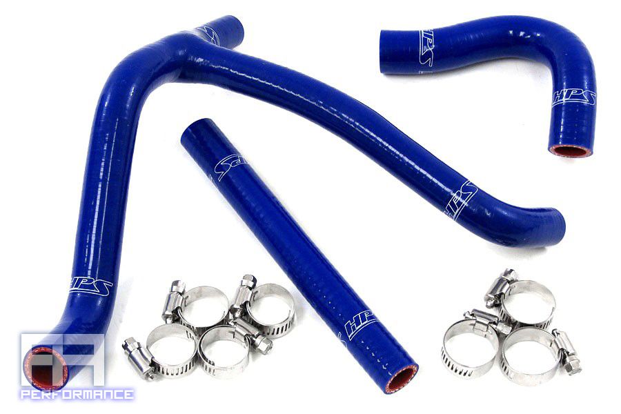 HPS Reinforced Silicone Radiator Hose Kit - RMZ450 Racing Dirt Bike 06-07 Blue