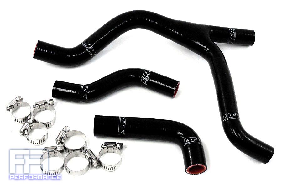 HPS Reinforced Silicone Radiator Hose Kit - RMZ250 Racing Dirt Bike 07-09 Black