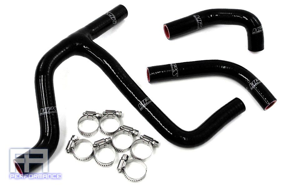 HPS Reinforced Silicone Radiator Hose Kit - RMZ450 Racing Dirt Bike 08-11 Black