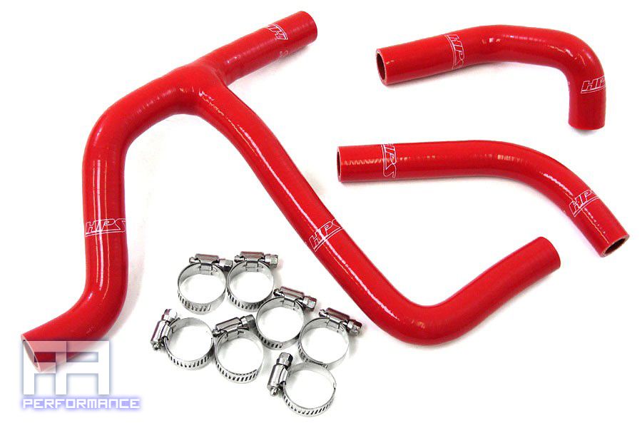 HPS Reinforced Silicone Radiator Hose Kit - RMZ450 Racing Dirt Bike 08-11 Red