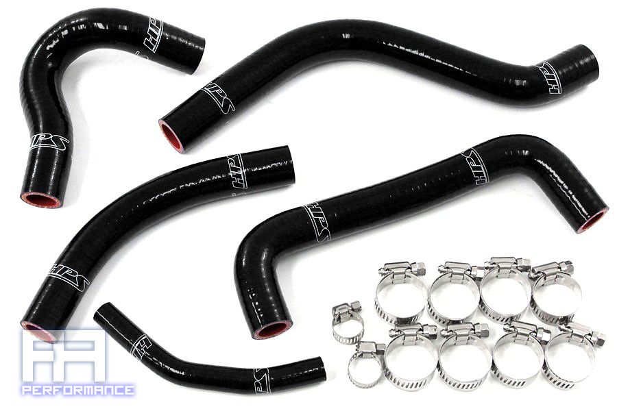 HPS Reinforced Silicone Radiator Hose Kit - RMZ450 Racing Dirt Bike 04-05 Black