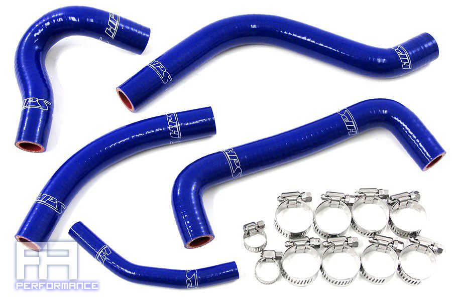 HPS Reinforced Silicone Radiator Hose Kit - RMZ450 Racing Dirt Bike 04-05 Blue