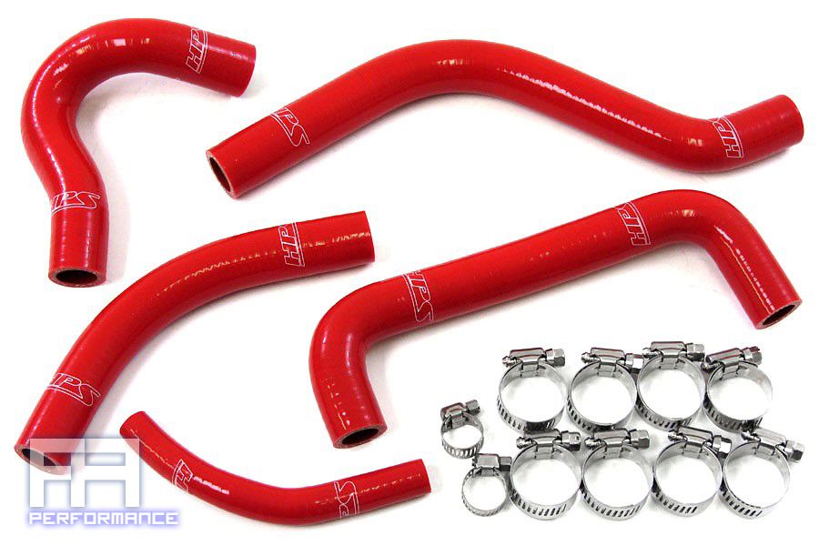 HPS Reinforced Silicone Radiator Hose Kit - RMZ450 Racing Dirt Bike 04-05 Red