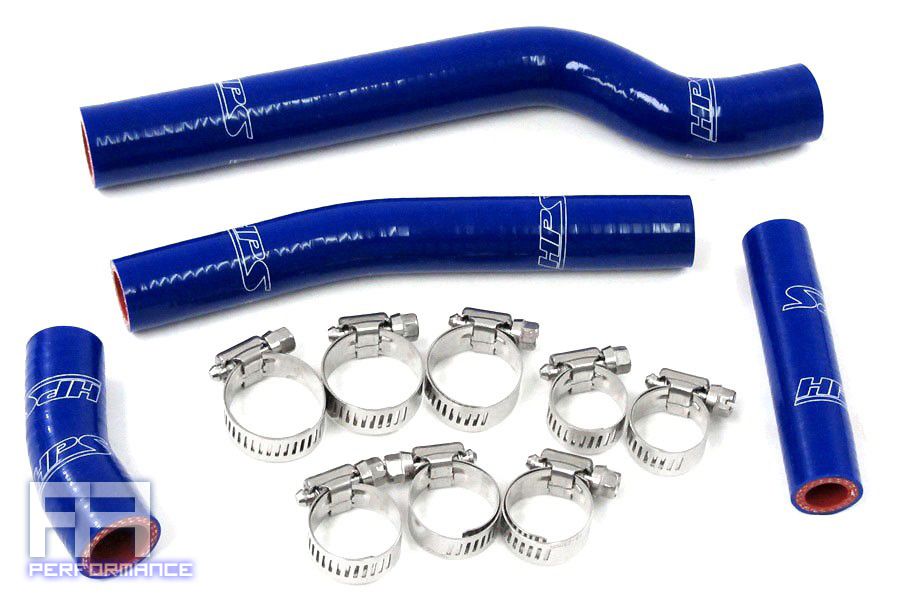 HPS Reinforced Silicone Radiator Hose Kit - YZ450F Racing Dirt Bike 03-05 Blue