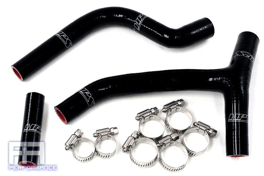 HPS Reinforced Silicone Radiator Hose Kit - YZ250F Racing Dirt Bike 10-11 Black