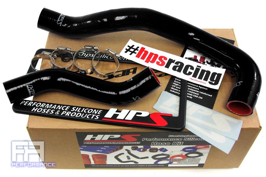HPS Reinforced Silicone Radiator Hose Kit for GS300 I6 3.0L 2JZ 98-05 Black