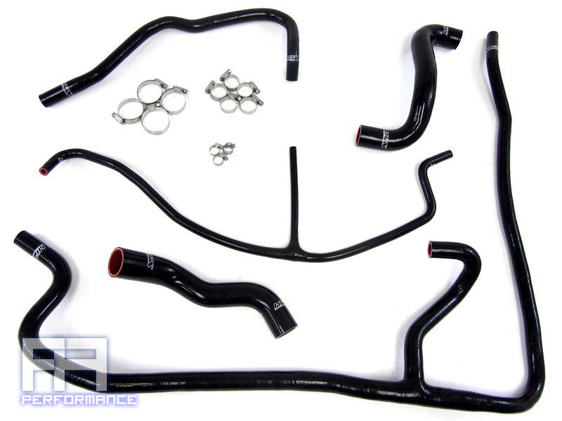 HPS Silicone Radiator Heater Hose for Corvette C6 LS3 6.2L Z06 7.0L 09-13 Black