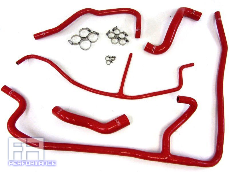 HPS Silicone Radiator Heater Hose for Corvette C6 LS3 6.2L V8 Z06 7.0L 09-13 Red