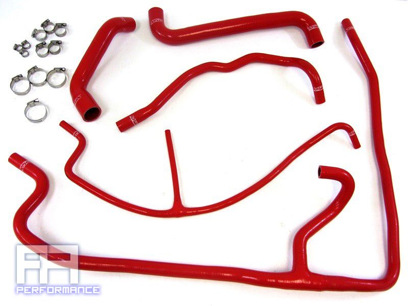 HPS Silicone Radiator+Heater Hose for Corvette C6 6.0L 05-07 7.0L Z06 06-08 Red