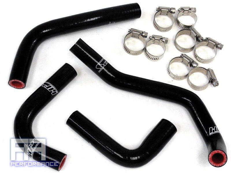 HPS Silicone Coolant Heater Hose Kit for Jeep Wrangler JK 3.6L 12-14 LHD Black