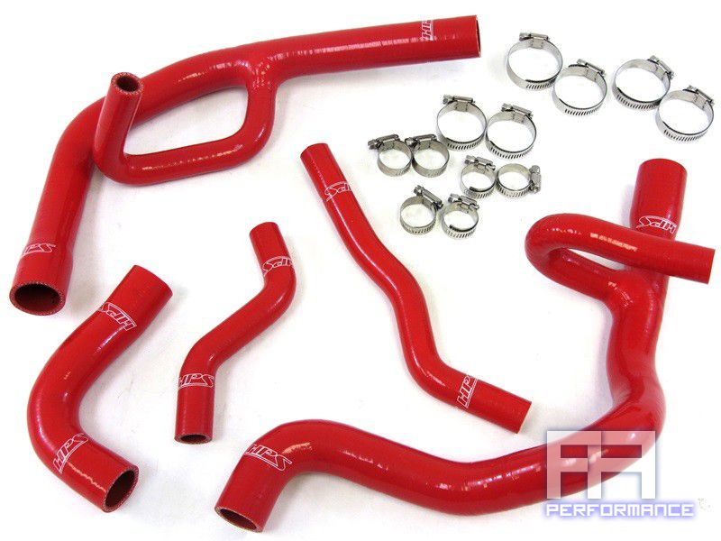 HPS Reinforced Silicone Radiator Hose Kit for Dart Trim 2.0L Aero 13-14 Red