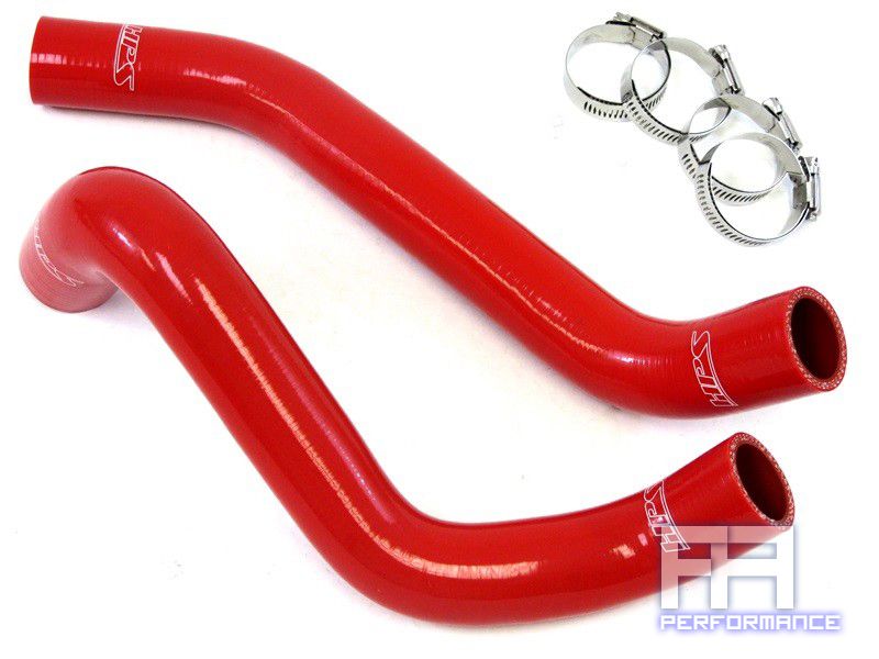 HPS Silicone Radiator Hose Kit w/ Clamps for Chevy Camaro 3.6L V6 10-14 Red