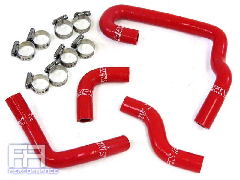 HPS Silicone Heater Hose kit for 93-95 Toyota 4Runner Pickup 3.0L 3.0 V6 LHD Red